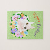 Paasbunny Spring Flowers Legpuzzel (Horizontaal)