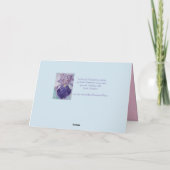 Paasbunny spring Flowers Purple bloemen Kaart (Achterkant)