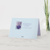 Paasbunny spring Flowers Purple bloemen Naam Kaart (Achterkant)