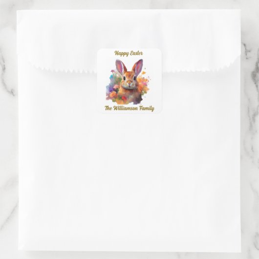 PaasBunny Square Sticker (Tas)