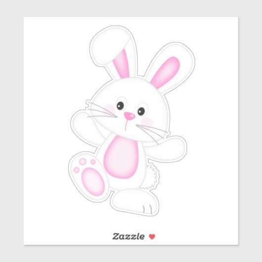 Paasbunny Sticker (Vel)