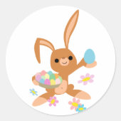 PaasBunny-sticker Ronde Sticker (Voorkant)