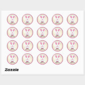 PaasBunny-sticker Ronde Sticker (Vel)