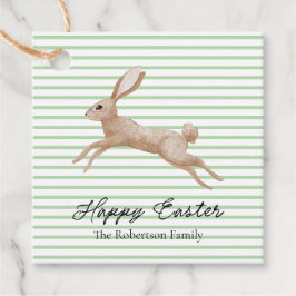 Paasbunny Striped Bedankjes Labels