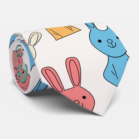 Paasbunny Stropdas (Opgerold)