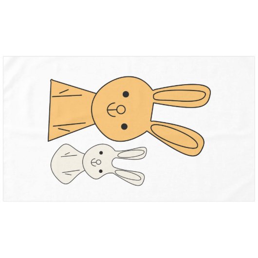 Paasbunny Tafelkleed (Voorkant (Horizontaal))