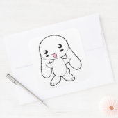 Paasbunny Vierkante Sticker (Envelop)