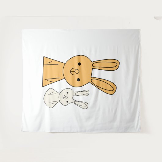 Paasbunny Wandkleed (Voorkant (horizontaal))