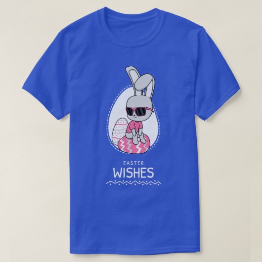 Paasbunny Wishes T-shirt (Design voorkant)
