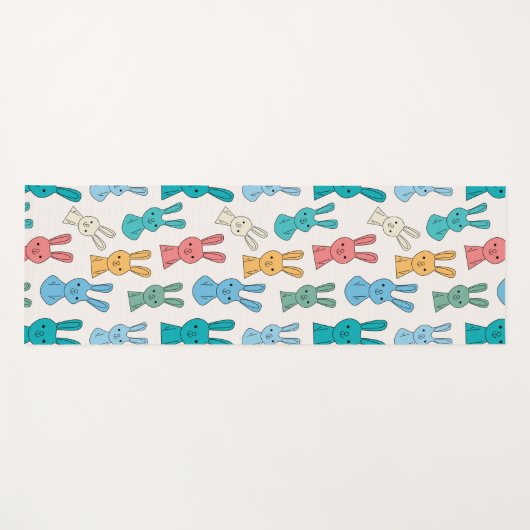 Paasbunny Yogamat (Voorkant (horizontaal))