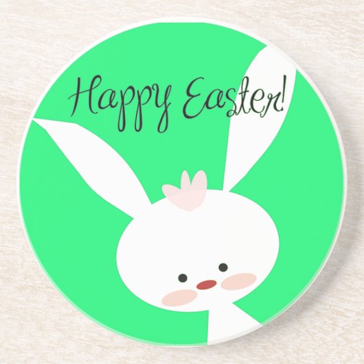 Paasbunny Zandsteen Onderzetter (Voorkant)