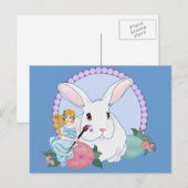 Paasbunny's Helper Feestdagenkaart (Voorkant / Achterkant)