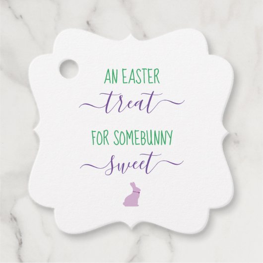 Paascadeau Labels, een paastraktatie Somebunny Swe Bedankjes Labels (Voorkant)