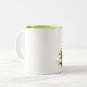 paascadeau tweekleurige koffiemok (Voorkant links)