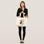Paascadeautjes en paascadeautjes grote tote bag (Voorkant (model))