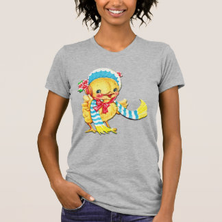 Paascamera bevestigen op grijs T-Shirt