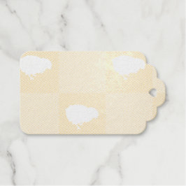 Paaschaakbordpatroon met wit kuikenmotief cadeaulabels