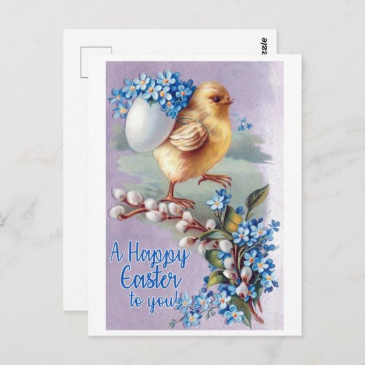  paaschick Bouquet Briefkaart (Voorkant / Achterkant)