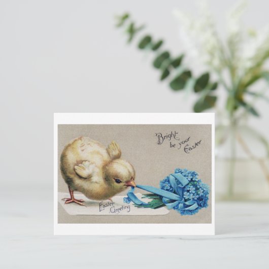  paaschick Bouquet Briefkaart (Staand voorkant)