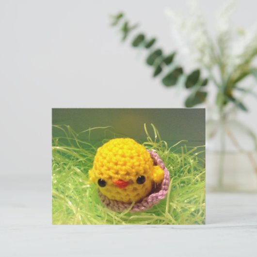 Paaschick briefkaart baby (Staand voorkant)