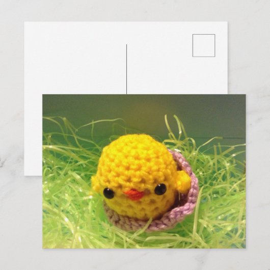 Paaschick briefkaart baby (Voorkant / Achterkant)