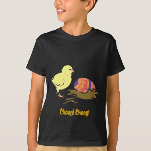 Paaschick en geschilderd ei t-shirt (Voorkant)