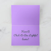 Paaschick III Feestdagen Kaart (Binnen)