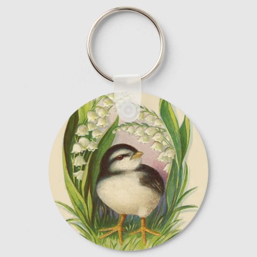 Paaschick Lily van de vallei Sleutelhanger (Voorkant)