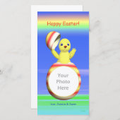 Paaschick-Pop Feestdagenkaart (Voorkant / Achterkant)