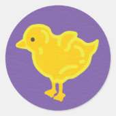 Paaschick Ronde Sticker (Voorkant)