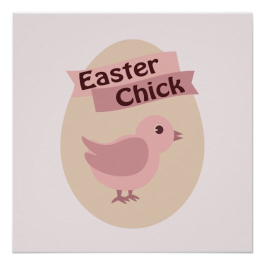Paaschick Roze Perfect Poster (Voorkant)