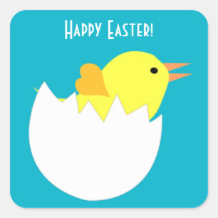 Paaschick Vierkante Sticker