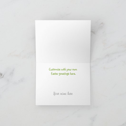 Paaschick-Wenskaart Feestdagen Kaart (Binnen)