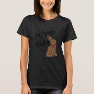 Paaschocolade konijntje Mijn kont doet konijntje p T-shirt