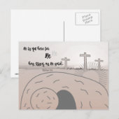 Paascitaat Bijbelvers Feestdagenkaart (Voorkant / Achterkant)