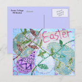 Paascollage Feestdagenkaart (Voorkant / Achterkant)