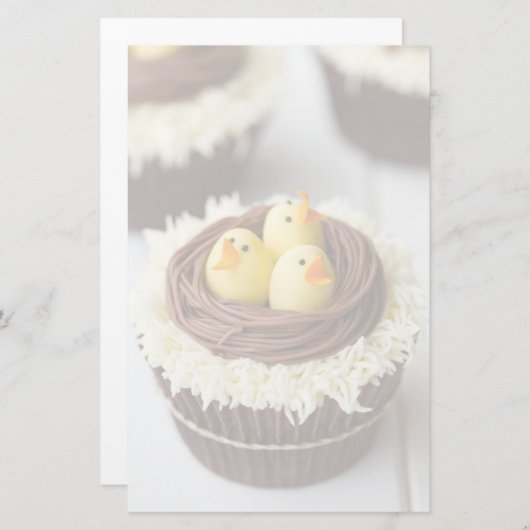 Paascupcakes Briefpapier (Voorkant / Achterkant)