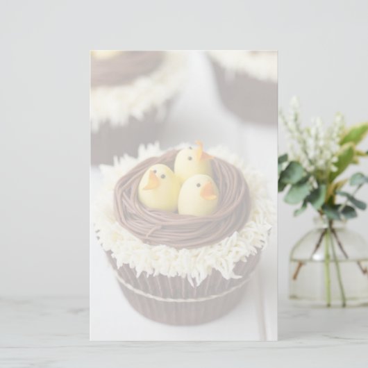 Paascupcakes Briefpapier (Staand voorkant)