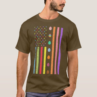 Paasdag Amerikaanse vlag Funny Boys Girls Kind T-shirt