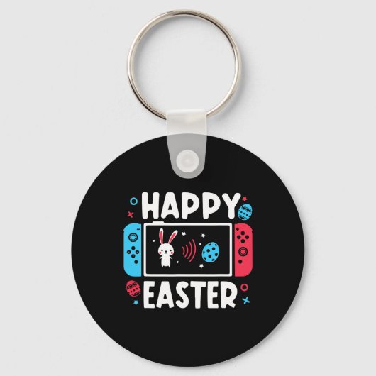 Paasdag Boys Gamer Shirt Video Game Controller Sleutelhanger (Voorkant)