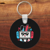 Paasdag Boys Gamer Shirt Video Game Controller Sleutelhanger (Voorkant)