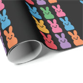 Paasdag Bunny Eggs Plaid Leopard Cadeaupapier (Rol Hoek)