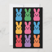 Paasdag Bunny Eggs Plaid Leopard Feestdagenkaart (Voorkant)