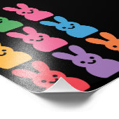 Paasdag Bunny Eggs Plaid Leopard Foto Afdruk (Hoek)