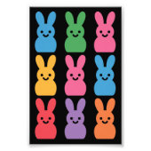 Paasdag Bunny Eggs Plaid Leopard Foto Afdruk (Voorkant)