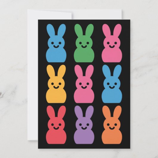 Paasdag Bunny Eggs Plaid Leopard Kaart (Voorkant)