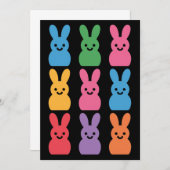 Paasdag Bunny Eggs Plaid Leopard Kaart (Voorkant / Achterkant)