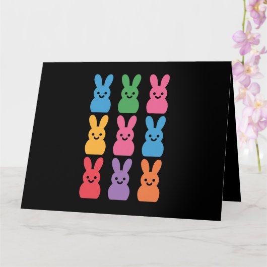 Paasdag Bunny Eggs Plaid Leopard Kaart (Orchidee)