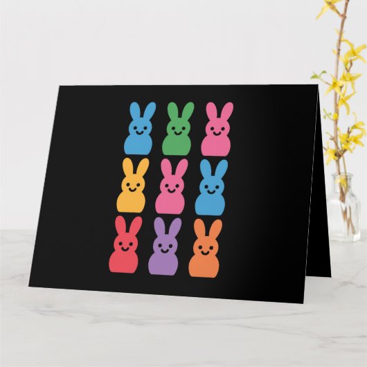 Paasdag Bunny Eggs Plaid Leopard Kaart (Gele Bloem)