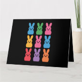 Paasdag Bunny Eggs Plaid Leopard Kaart (Voorkant)